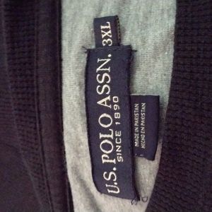 US polo assn black 3XL long sleeve